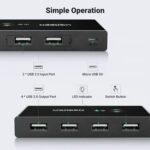 UGREEN 30767 2 In 4 Out USB 2.0 Sharing Switch Box - Image 7