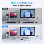 UGREEN 30767 2 In 4 Out USB 2.0 Sharing Switch Box - Image 5