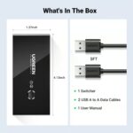 UGREEN 30767 2 In 4 Out USB 2.0 Sharing Switch Box - Image 3