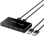 UGREEN 30768 USB 3.0 2x4 Sharing Switch Selector Black - Image 2