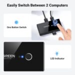 UGREEN 30768 USB 3.0 2x4 Sharing Switch Selector Black - Image 6