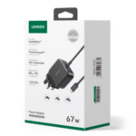 UGREEN 35063 USB-C 67W PD GaN Tech Power Adapter UK Plug - Image 5