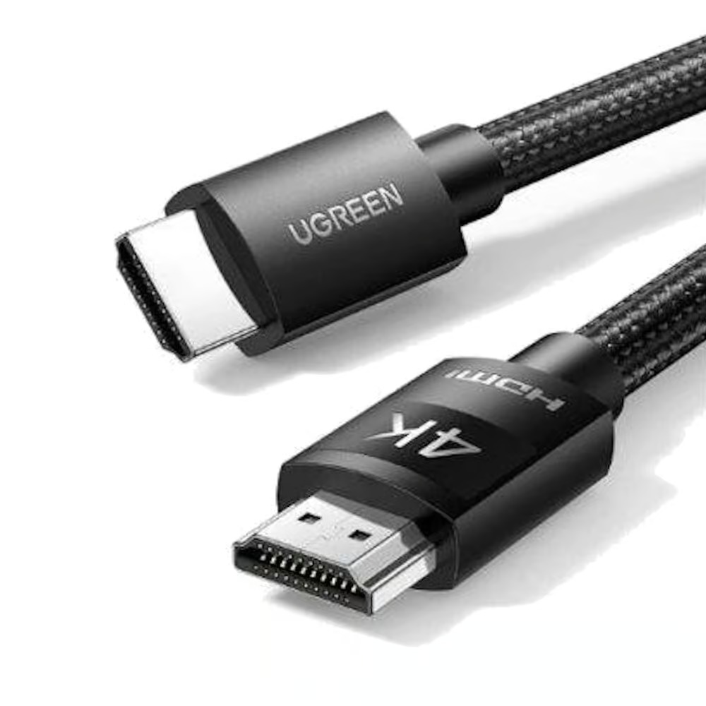 UGREEN - 40101 4K HDMI Male to Male Cable Braided UGREEN 40101 HDMI 4K Cable – Male-to-Male, 2m - Image 1