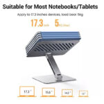 UGREEN 40291 Adjustable Laptop Stand (Silver) - Image 3