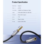 UGREEN 40675 3.5mm Audio Extension Cable, Braided – Male-to-Female, 2m (Black) - Image 12