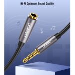 UGREEN 40675 3.5mm Audio Extension Cable, Braided – Male-to-Female, 2m (Black) - Image 7