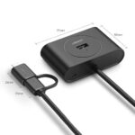 UGREEN 40850 USB 3.0 Hub with USB-C Port 1m (Black) - Image 2