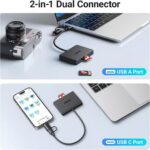 UGREEN 45167 USB-C /USB-A To TF/SD 3.0 + 2xUSB-A 3.0 Card Reader TF/SD 3.0 + 2xUSB-A 3.0 - Image 2