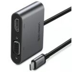 UGREEN 50505 USB-C To HDMI+VGA+USB 3.0 Converter Gray with PD - Image 2