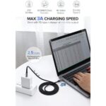 UGREEN 50751 USB-C 3.1 Gen1 5A Data Cable – Male-to-Male, 1.5m (Gray) - Image 3