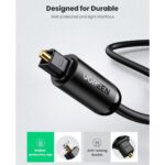 UGREEN 70891 Toslink Optical Audio Cable – 1.5m (Black) - Image 2
