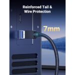 UGREEN 80429 Cat 8 Shielded Round Ethernet Cable, Braided – 1m - Image 4