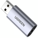 UGREEN 80864 USB-A To 3.5mm External Stereo Sound Adapter Gray
