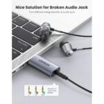 UGREEN 80864 USB-A To 3.5mm External Stereo Sound Adapter Gray - Image 7