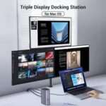 UGREEN 90325 USB-C Docking Station – 2× HDMI 8K@30Hz, DP, 3× USB-A, USB-C, Gigabit LAN, SD/TF, 3.5mm, PD - Image 9