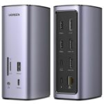 UGREEN 90325 USB-C Docking Station – 2× HDMI 8K@30Hz, DP, 3× USB-A, USB-C, Gigabit LAN, SD/TF, 3.5mm, PD