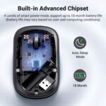 UGREEN 90372 Slim Portable Wireless Mouse (Black) - Image 5