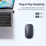 UGREEN 90372 Slim Portable Wireless Mouse (Black) - Image 6