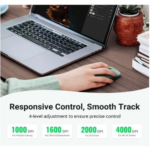 UGREEN 90374 Ultra-Slim Portable Wireless Mouse (Green) - Image 4