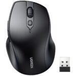 UGREEN 90395 Ergonomic Wireless Mouse – Bluetooth 5.0 (Black, AA Battery Not Included)