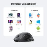 UGREEN 90395 Ergonomic Wireless Mouse – Bluetooth 5.0 (Black, AA Battery Not Included) - Image 9