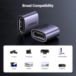 UGREEN 90592 HDMI 8K@60Hz Extension Coupler, No Chip – Female-to-Female - Image 7