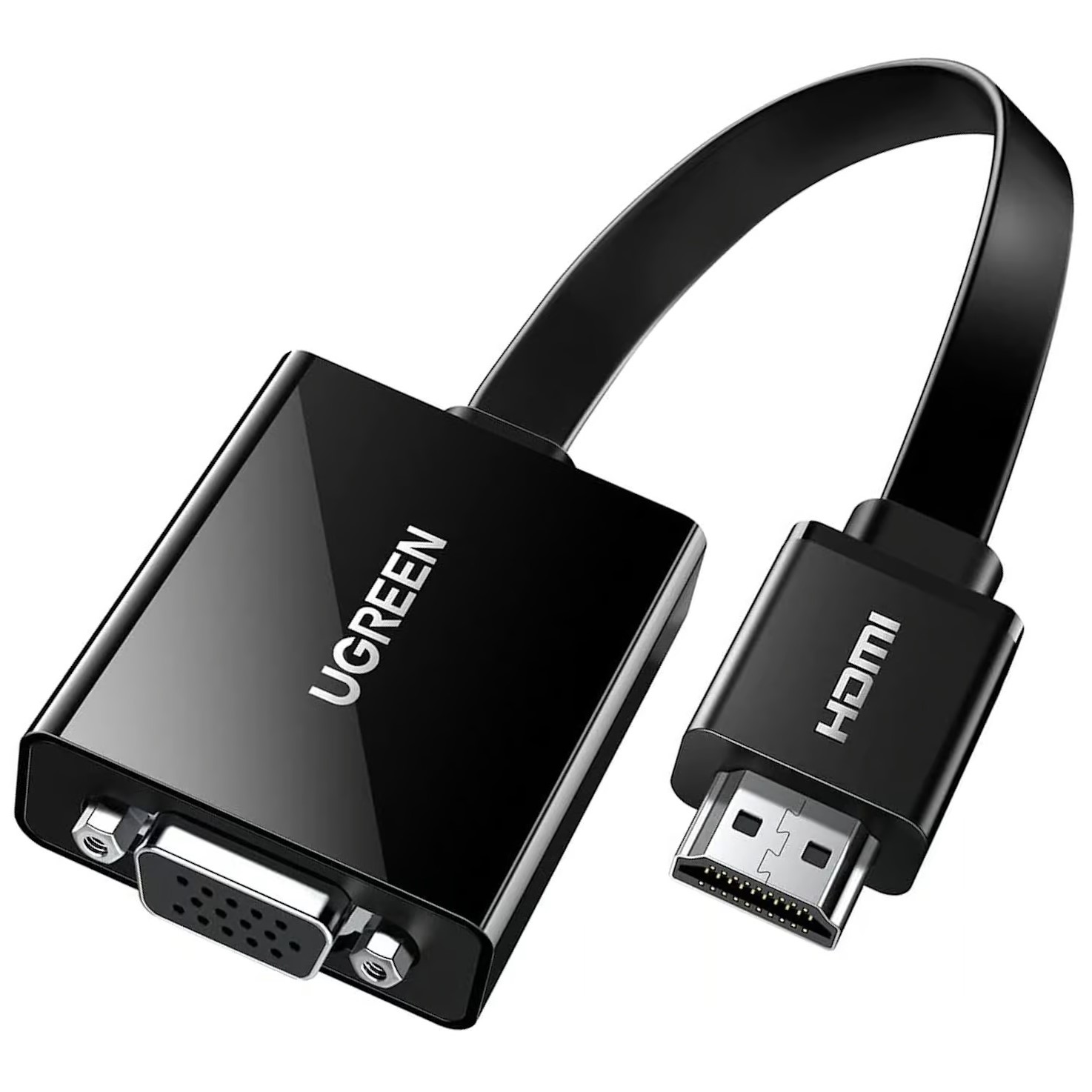 UGREEN-90813-HDMI-to-VGA-Adapter-Converter UGREEN 90813 HDMI to VGA converter without Audio (with Power Port) 1080P @ 60Hz - Image 1