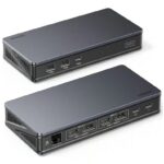 UGREEN 90912 USB-C Docking Station – 2× HDMI 4K@60Hz, 2× DP, 2× USB-A, USB-C, Gigabit LAN, PD