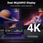 UGREEN 90912 USB-C Docking Station – 2× HDMI 4K@60Hz, 2× DP, 2× USB-A, USB-C, Gigabit LAN, PD - Image 8