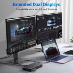 UGREEN 90912 USB-C Docking Station – 2× HDMI 4K@60Hz, 2× DP, 2× USB-A, USB-C, Gigabit LAN, PD - Image 6
