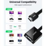 UGREEN 40248 HDMI to VGA Converter 25cm (Black) - Image 2
