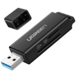 UGREEN 40752 USB 3.0 to TF + SD Dual Card Reader (Black)
