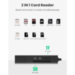 UGREEN 40752 USB 3.0 to TF + SD Dual Card Reader (Black) - Image 6