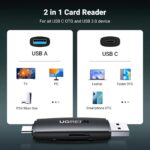UGREEN 80191 USB-C + USB TF/SD 3.0 Card Reader Black - Image 7