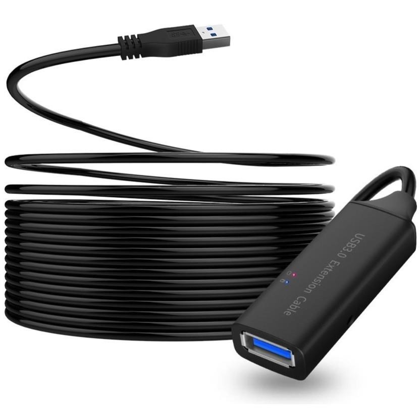 ugreen- 20827 usb-3.0-extension-cable-10m-black UGREEN 20827 USB 3.0 Extension Cable – 10m (Black) - Image 1