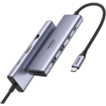 UGREEN 15375 USB-C Docking Station – HDMI 4K@60Hz, 2× USB 3.0, 2× USB-C, Gigabit LAN, SD/TF, PD