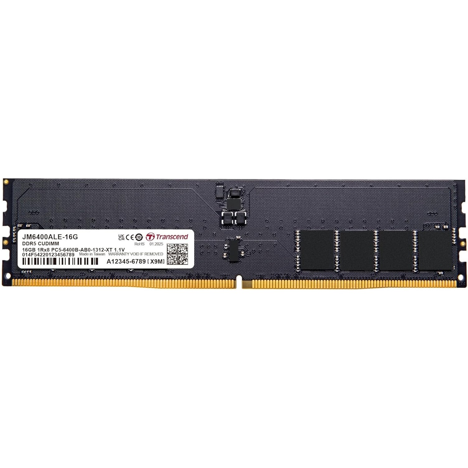 Transcend 16GB 6400MHZ DESKTOP DDR5 Transcend 16GB 6400MHZ DESKTOP DDR5 - Image 1