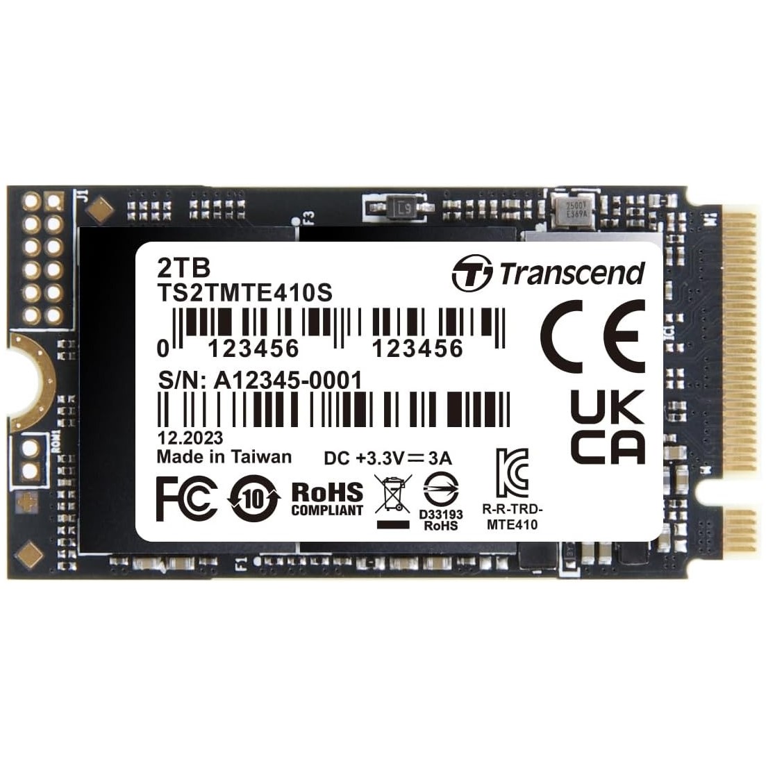Transcend MTE410 2TB Transcend MTE410S 2TB 2242 NVME - Image 1